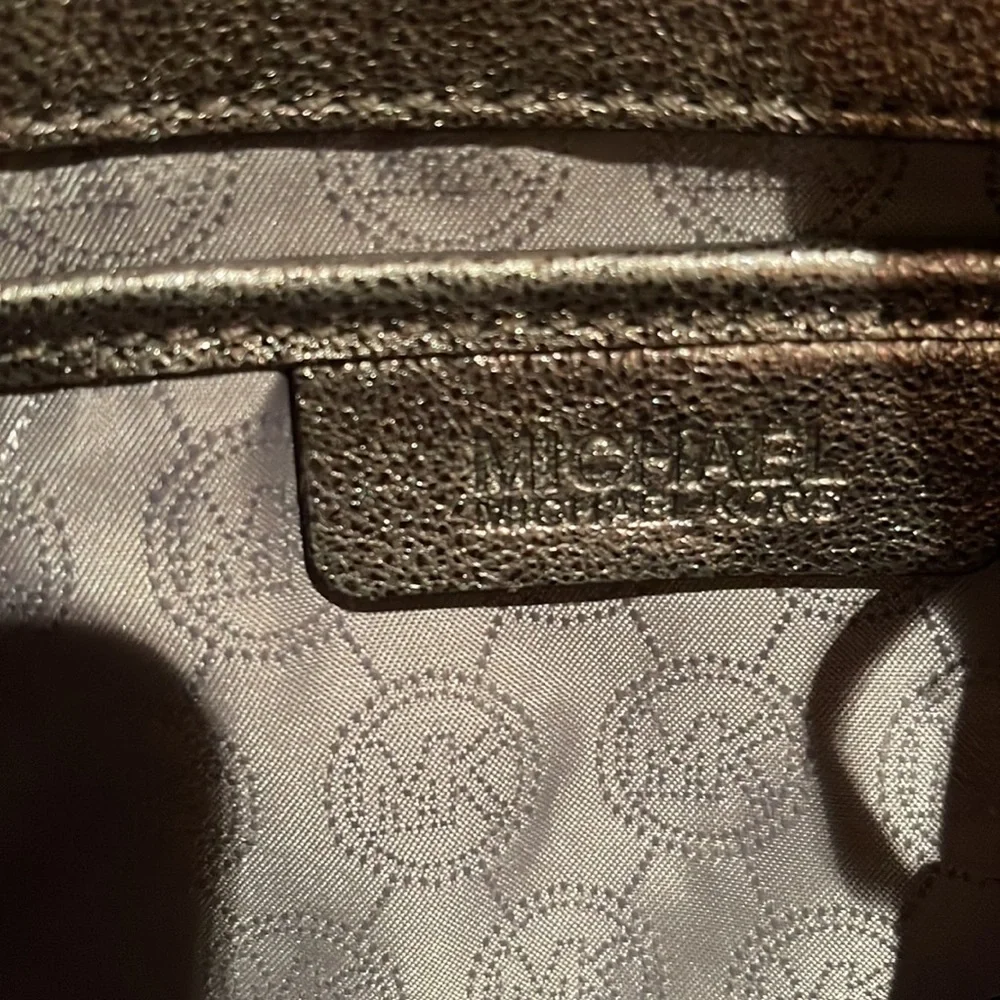 Michael by Michael Kors Silver Soft Leather Satchel - Picture 8 of 10